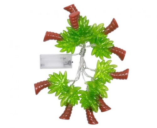 Girlanda LED palmy 140 cm – tropikalna dekoracja na imprezę i ogród