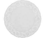 Serwetki papierowe białe 33 cm – eleganckie serwety z koronkowym wzorem
