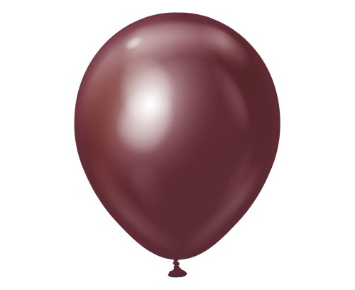 Balony chromowane burgundowe 46 cm – luksusowa dekoracja na imprezy
