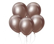 Balony chromowane czekoladowe 46 cm – elegancka dekoracja na imprezy