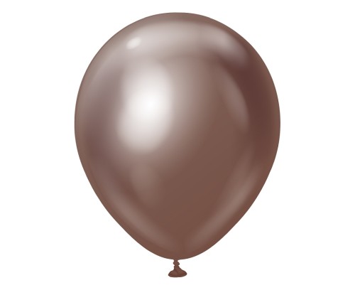 Balony chromowane czekoladowe 46 cm – elegancka dekoracja na imprezy