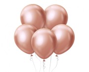 Balony chromowane różowozłote 46 cm – elegancka dekoracja na przyjęcia
