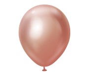 Balony chromowane różowozłote 46 cm – elegancka dekoracja na przyjęcia
