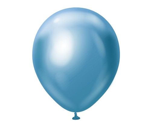 Balony chromowane niebieskie 46 cm – efektowna dekoracja na przyjęcia