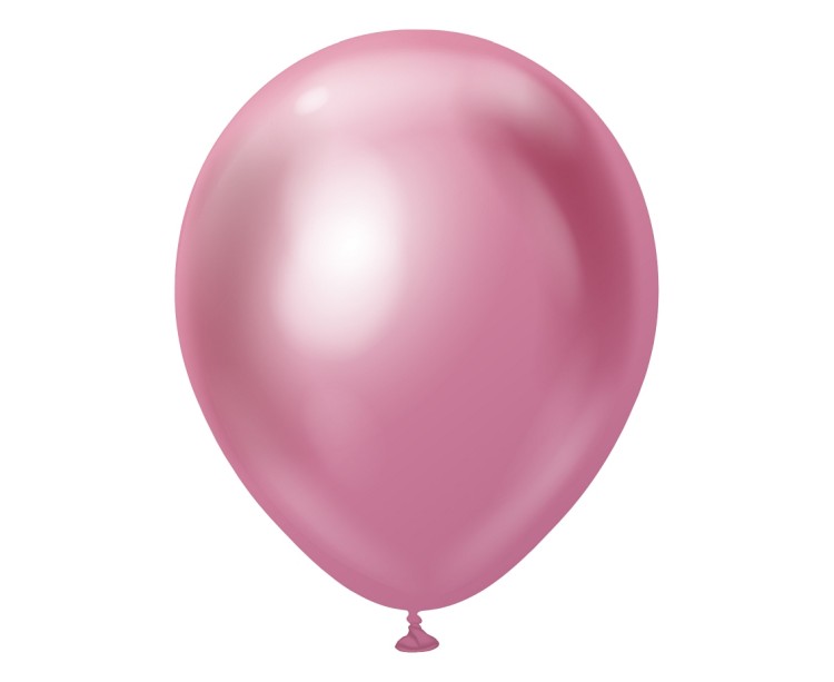 Balony chromowane różowe 46 cm – efektowna dekoracja na każdą imprezę