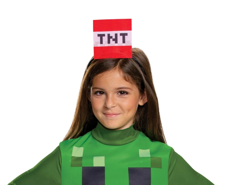 Kostium Minecraft Creeper dla dziewczynki M (7-8 lat) - przebranie