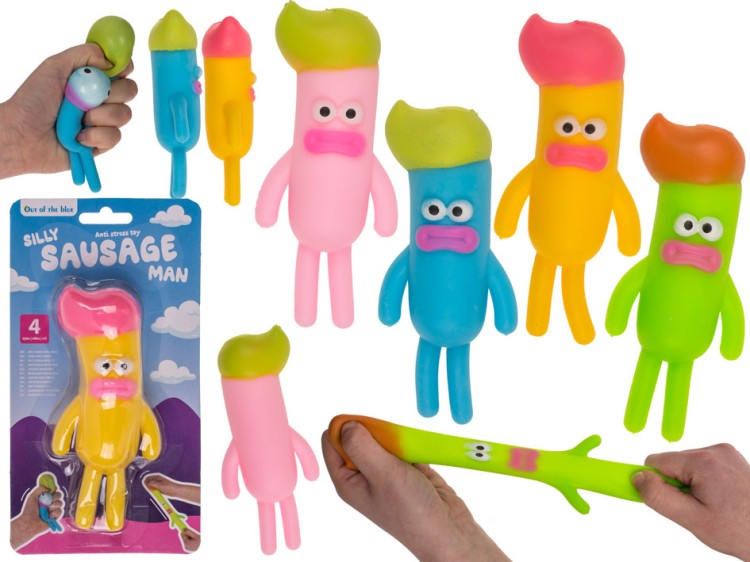 Gniotek antystresowy Pan Kiełbaska - rozciągliwa zabawka dla dzieci i dorosłych  (1).jpg