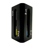 Trójstronna klepsydra 1–3–5 minut - czarny timer do biura i domu  (3).jpg