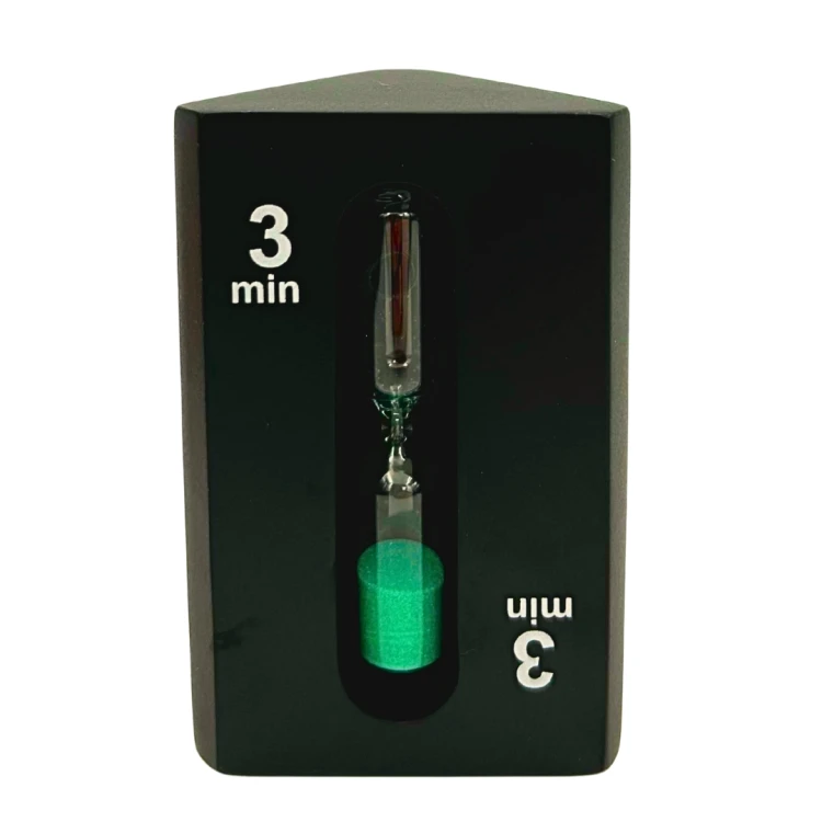 Trójstronna klepsydra 1–3–5 minut - czarny timer do biura i domu  (9).jpg