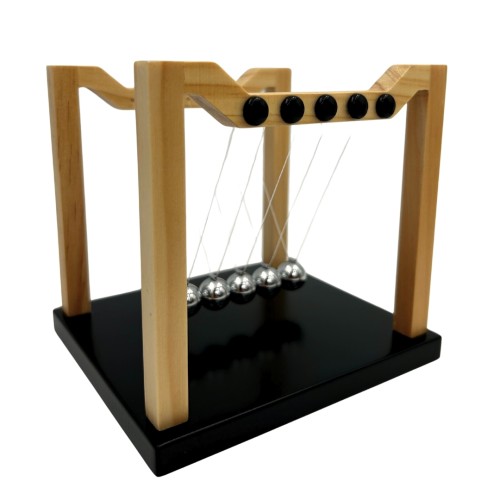 Kulki Newtona premium - elegancka dekoracja biurka z drewna i stali  (1).jpg