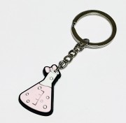 Brelok naukowca kolba chemiczna różowa - stylowy gadżet dla fanów nauki .jpg