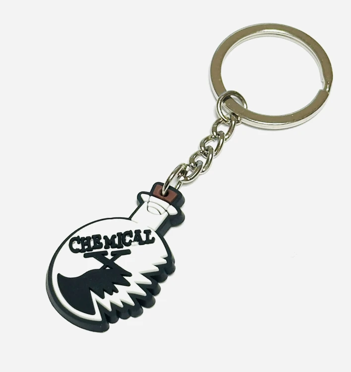 Brelok naukowca stłuczona kolba - humorystyczny gadżet chemiczny .jpg