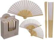 Wachlarz bambusowy biały 21 cm - lekki i elegancki dodatek na lato  (1).webp