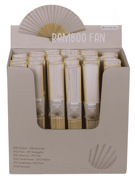 Wachlarz bambusowy biały 21 cm - lekki i elegancki dodatek na lato  (2).webp