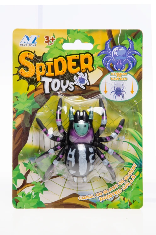 Lepki pająk zabawka na szybę i ścianę - pełzająca atrakcja dla dzieci .jpg