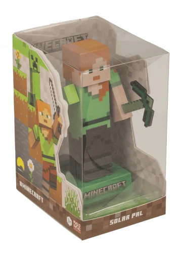 Figurka solarna Alex Minecraft - ruchoma dekoracja na biurko Słoneczna  (2).webp