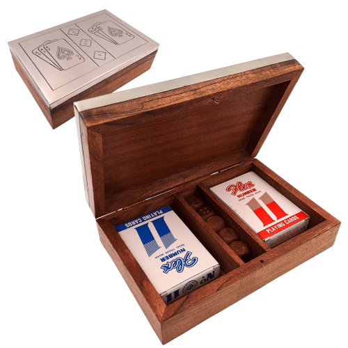 Zestaw kart i kości w drewnianym pudełku z aluminiowym topem  (2).png