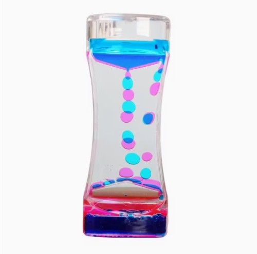 Klepsydra żelowa niebiesko-różowa - relaksujący gadżet antystresowy .jpg