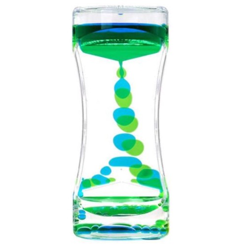 Klepsydra żelowa niebiesko-zielona - relaksujący gadżet antystresowy .jpg