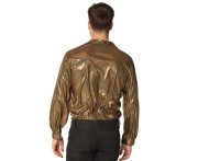 Złota koszula Shiny disco - Błyszczący męski kostium lata 70 - Rozmiar M
