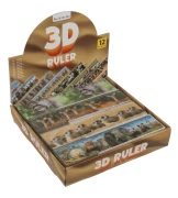 Linijka 3D ze zwierzętami i tabliczką mnożenia - 20 cm mix wzorów  (2).webp