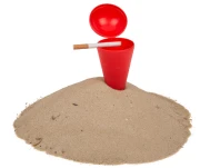 Przenośna popielniczka plażowa wbita w piasek - stożek z klapką  (3).webp