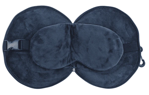 Pluszowa poduszka podróżna z opaską na oczy - zestaw 2w1 mix  (2).webp