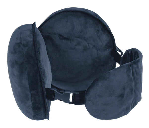 Pluszowa poduszka podróżna z opaską na oczy - zestaw 2w1 mix  (6).webp