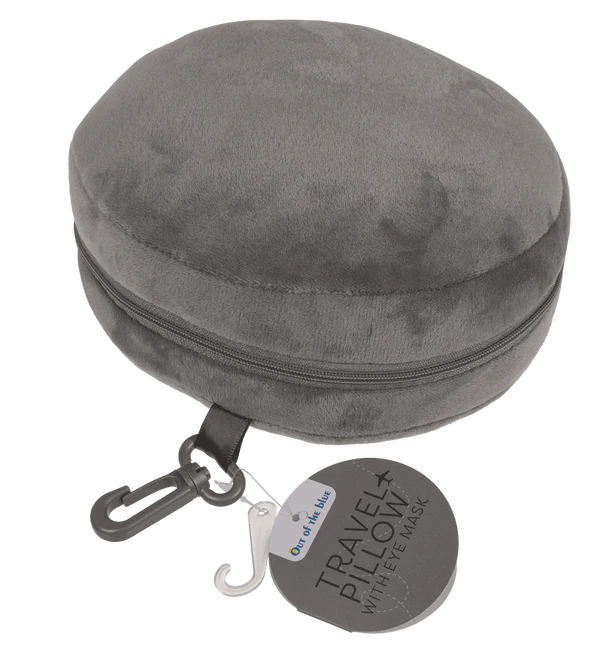Pluszowa poduszka podróżna z opaską na oczy - zestaw 2w1 mix  (11).webp