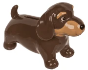 Skarbonka ceramiczna Pies Jamnik - figurka do oszczędzania 18 cm  (1).webp