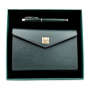 Elegancki Zestaw Prezentowy - Skórzany Notes A6 i Długopis w Pudełku  (7).jpg