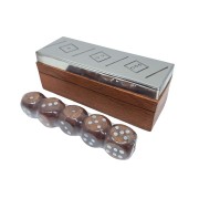 Gra w Kości w Drewnianym Pudełku - Elegancki Zestaw do Gry i Prezent  (2).jpg