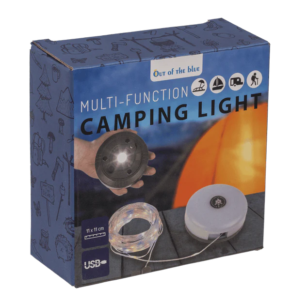 Lampa Campingowa LED 4w1 - Latarka, Powerbank i Girlanda 10m  (3).webp