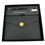 Elegancki Zestaw Prezentowy - Skórzany Notes A6 i Długopis w Pudełku  (5).jpg