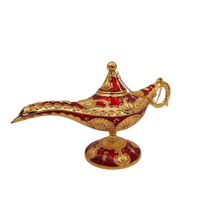 Lampa Alladyna - Orientalna dekoracja retro złota 22cm  (2).jpg