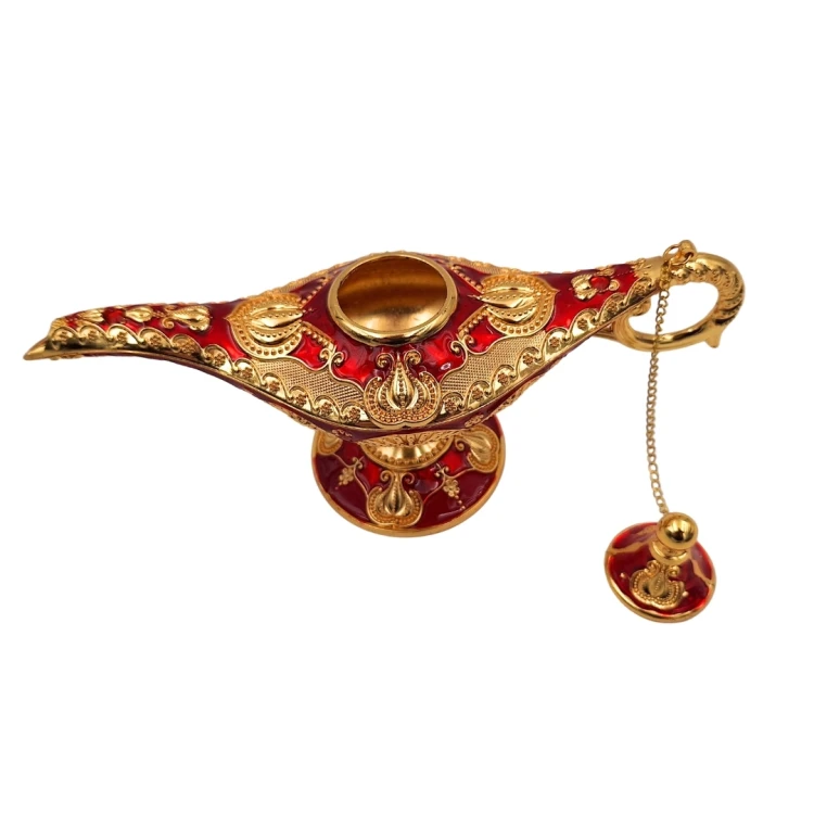 Lampa Alladyna - Orientalna dekoracja retro złota 22cm  (4).jpg