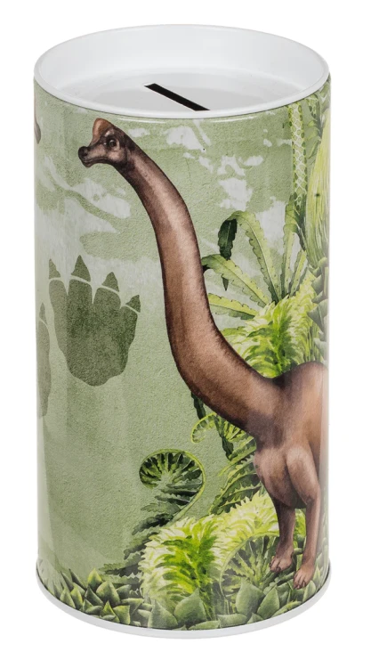 Skarbonka Metalowa Dinozaur - Puszka na oszczędności dla dzieci  (3).webp