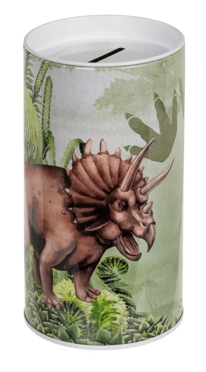 Skarbonka Metalowa Dinozaur - Puszka na oszczędności dla dzieci  (4).webp