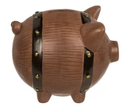 Skarbonka Ceramiczna Świnka Beczka - Duża skarbonka na kluczyk  (3).webp