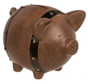 Skarbonka Ceramiczna Świnka Beczka - Duża skarbonka na kluczyk  (4).webp