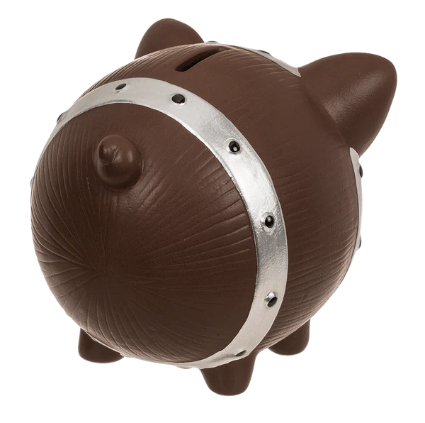 Skarbonka Ceramiczna Świnka Beczka - Duża skarbonka na kluczyk  (6).webp