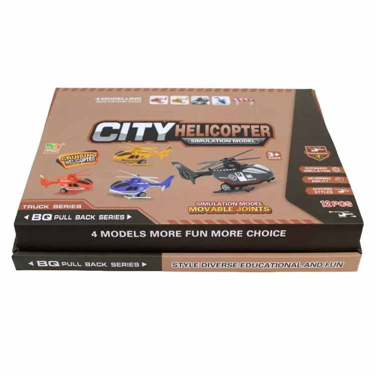 Helikopter Miejski z Napędem Pull Back - Zabawka dla Dzieci 15cm  (2).webp