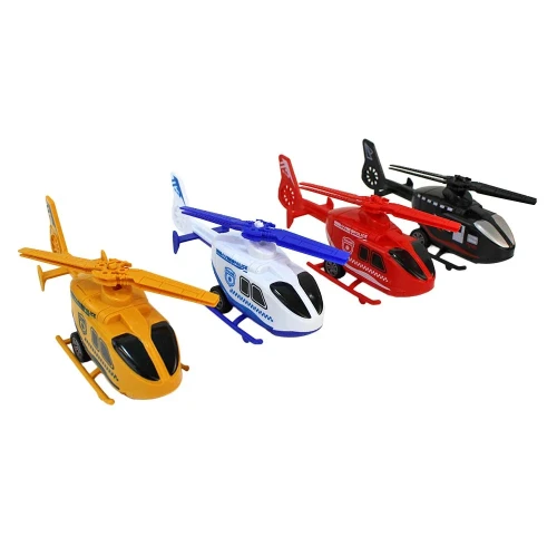 Helikopter Miejski z Napędem Pull Back - Zabawka dla Dzieci 15cm  (5).webp