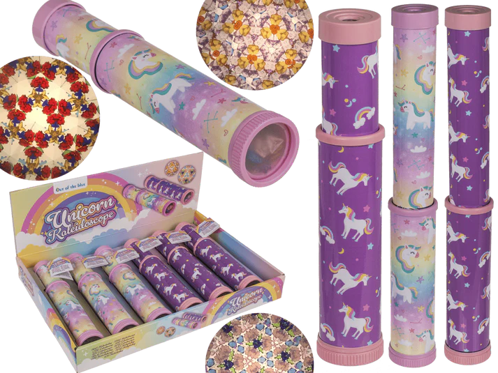 Kalejdoskop Jednorożec 32 cm - magiczna zabawka optyczna dla dzieci  (7).webp