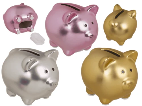 Skarbonka świnka ceramiczna - Błyszcząca świnka z zatyczką 8x6,5cm  (1) — kopia.webp