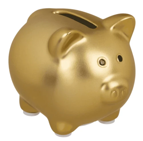 Skarbonka świnka ceramiczna - Błyszcząca świnka z zatyczką 8x6,5cm  (2) — kopia.webp