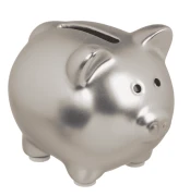 Skarbonka świnka ceramiczna - Błyszcząca świnka z zatyczką 8x6,5cm  (4).webp
