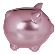 Skarbonka świnka ceramiczna - Błyszcząca świnka z zatyczką 8x6,5cm  (5).webp