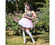 Peruka czarno-biała Cruella De Mon - dwukolorowa fryzura uniwersalna