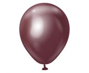 Balony chromowane burgundowe 13 cm - 100 szt. małe 5 cali Kalisan